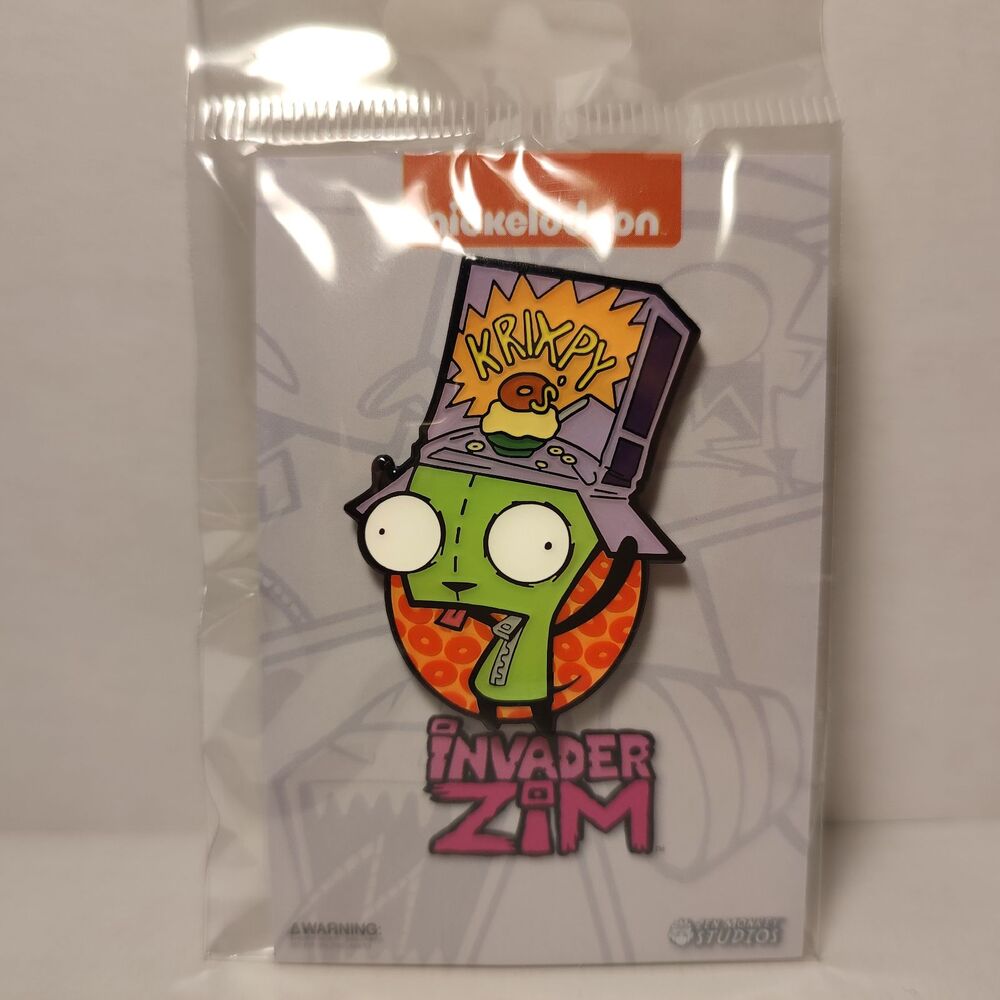 Invader Zim Gir Krixpy Cereal Enamel Pin Official Nickelodeon Collectible Badge